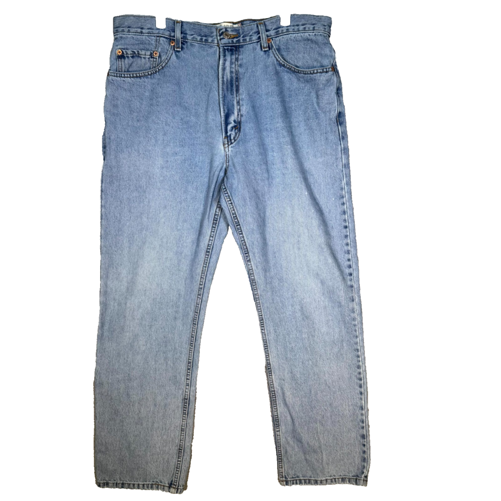 Vintage Levi's 505 Men's Jeans 38x32 Blue Denim Regular Fit Straight Leg Zip Fly